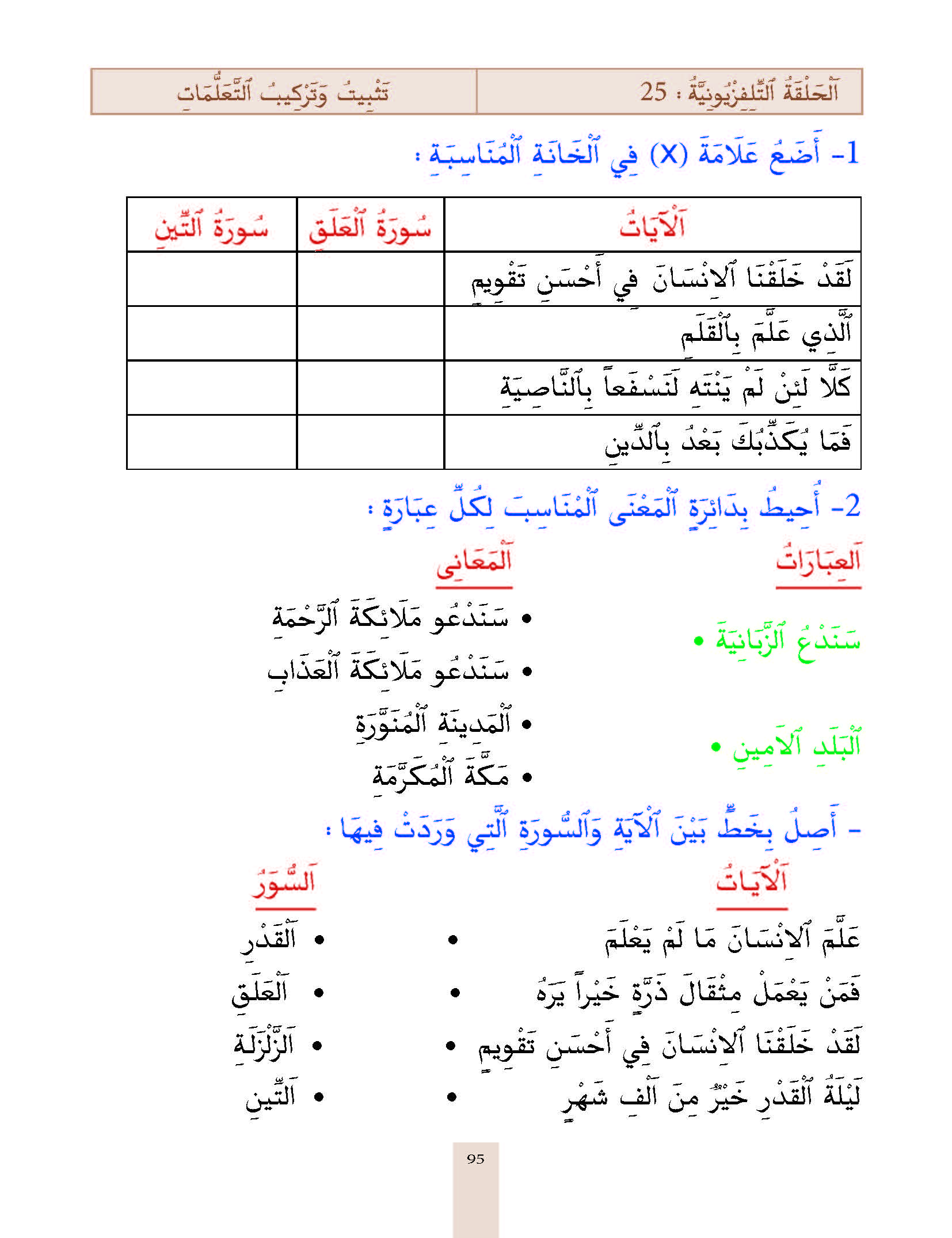 الدرس الخامس والعشرون، المستوى الأول المرحلة الثانية من برنامج محو الأمية بواسطة التلفاز والأنترنيت. الدرس الخامس والعشرون، المستوى الأول المرحلة الثانية من برنامج محو الأمية بواسطة التلفاز والأنترنيت.
